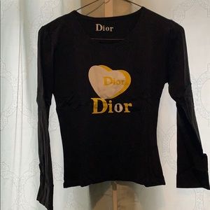 Girls, black long sleeve tshirt